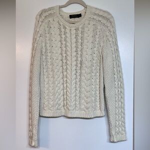 Polo by Ralph Lauren Women's Ivory Cable Knit Sweater